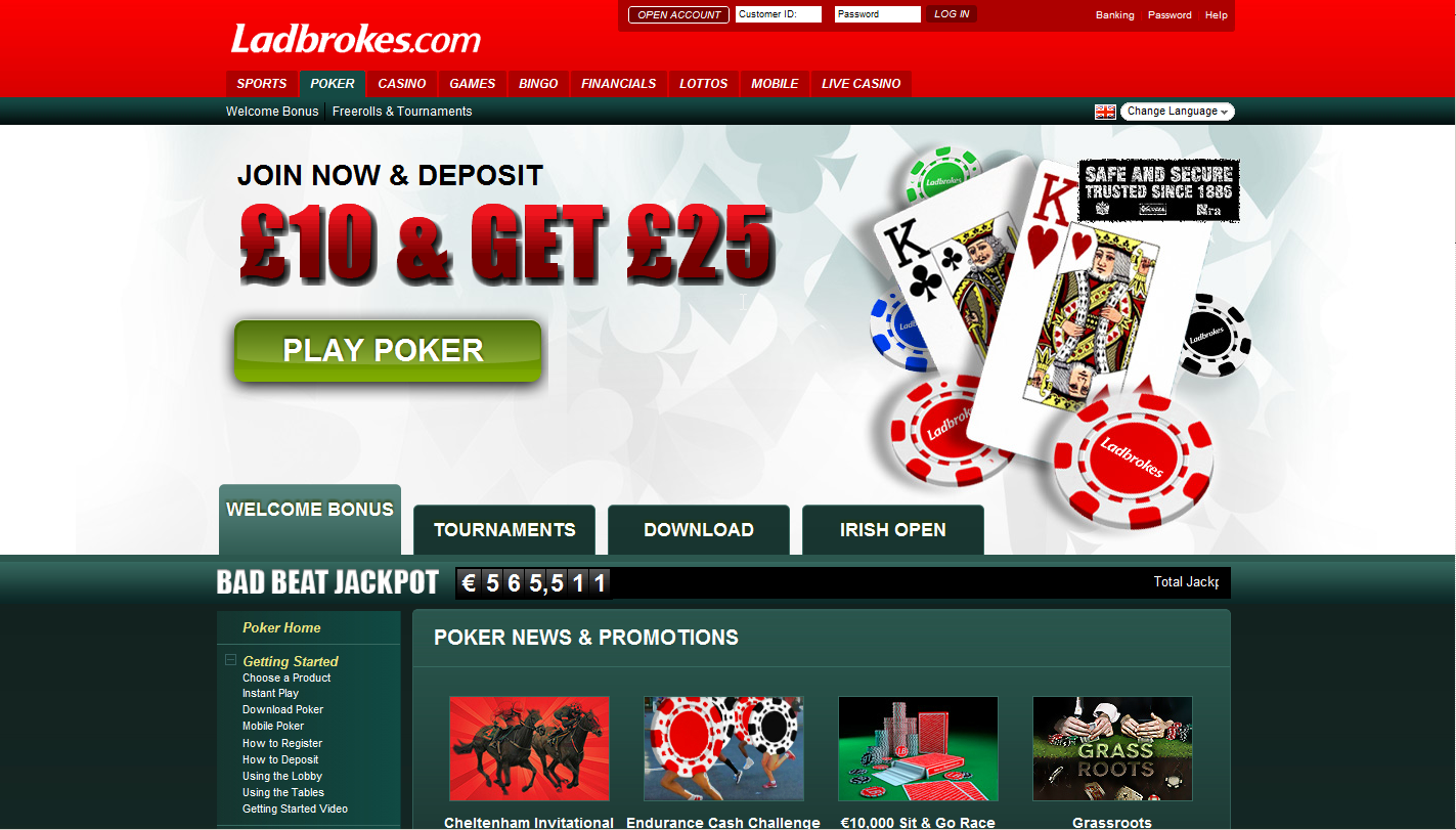 Ladbrokes Poker Review - Reliable iPoker Based Poker