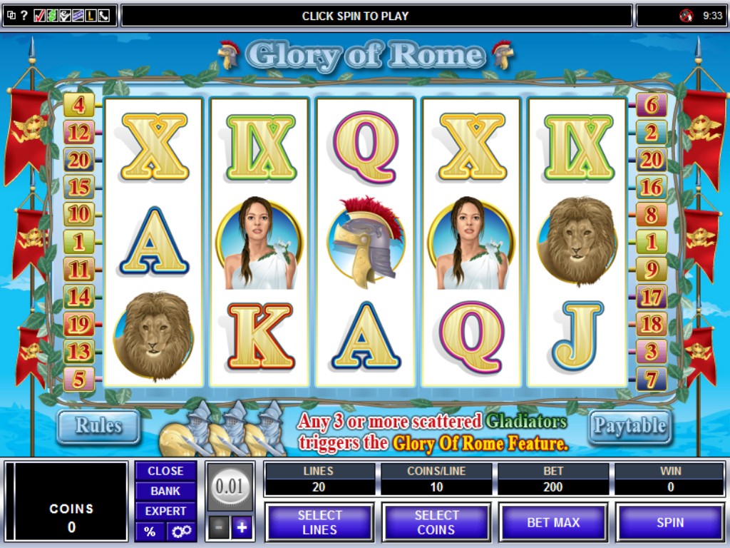 glory of rome slot