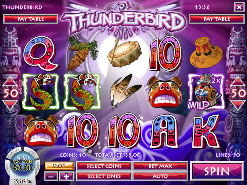 thunderbird slot