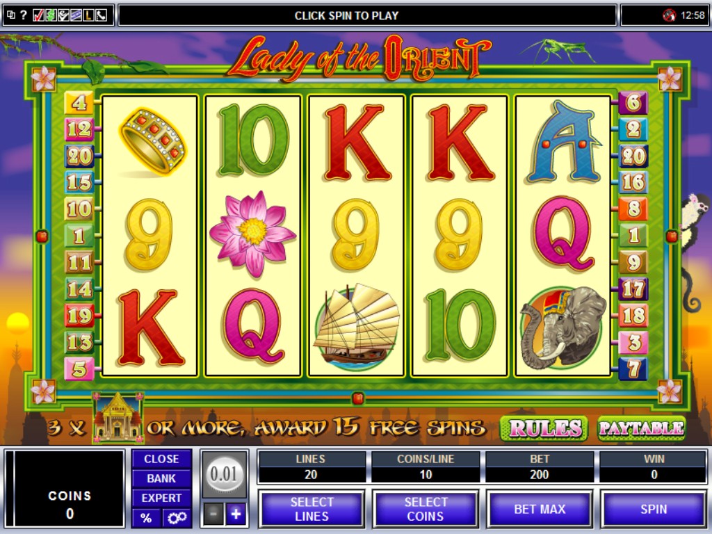 lady of the orient slot